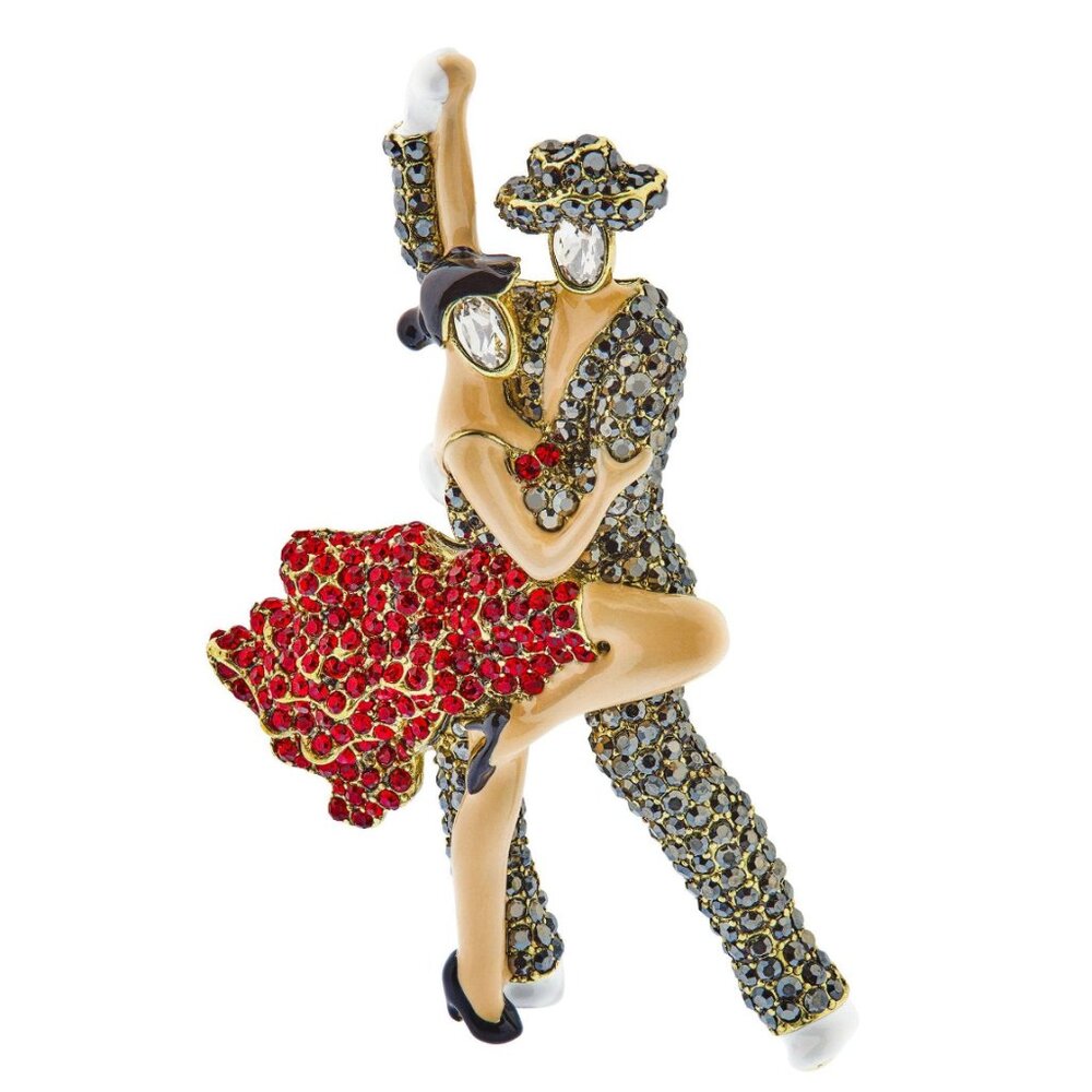 HEIDI DAUS FLAMINGO DANCE BROOCH